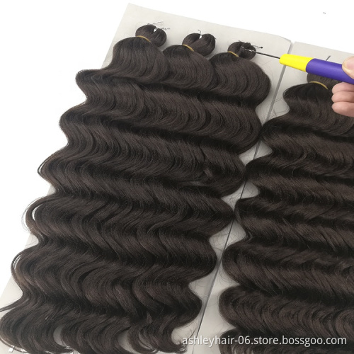 distributor wholesale deep wave hair braid products kenya crochet braid hair extension 3x ocean wave